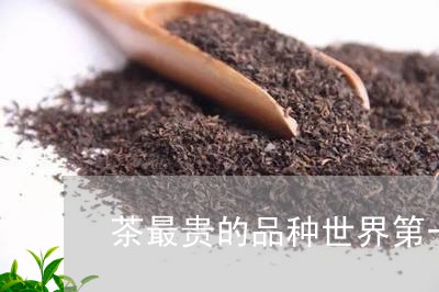 茶最贵的品种世界第一名茶/2023051199261