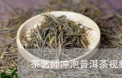 茶艺师冲泡普洱茶视频/2023100627282