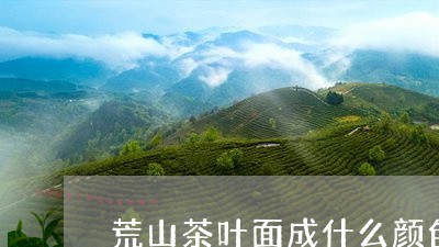 荒山茶叶面成什么颜色/2023061106159