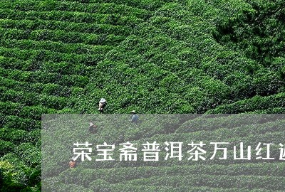 荣宝斋普洱茶万山红遍/2023062183171