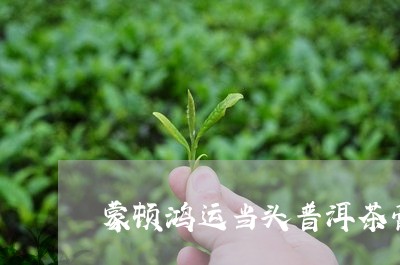 蒙顿鸿运当头普洱茶膏/2023062113726