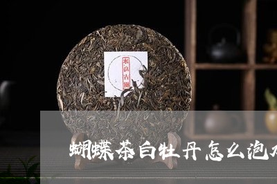 蝴蝶茶白牡丹怎么泡水喝/2023110348492