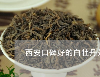 西安口碑好的白牡丹茶店/2023092352583