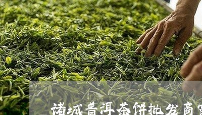 诸城普洱茶饼批发商家/2023062960492