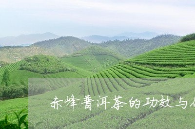 赤峰普洱茶的功效与作用/2023122023605