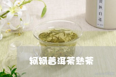 轲轲普洱茶熟茶/2023102651483