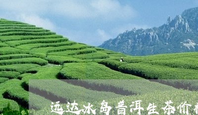 远达冰岛普洱生茶价格/2023092582716