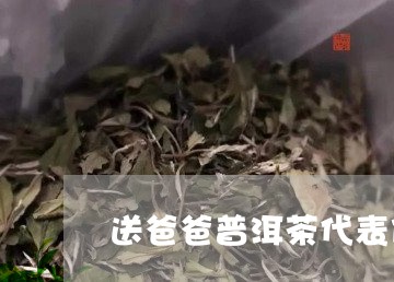 送爸爸普洱茶代表什么/2023062737259