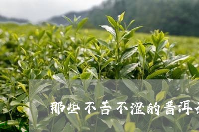 那些不苦不涩的普洱茶/2023062562736