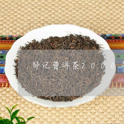 邹记普洱茶2000年/2023100644037