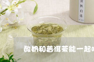 酸奶和普洱茶能一起喝/2023092602915