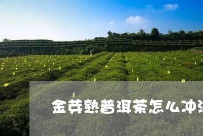 金芽熟普洱茶怎么冲泡最好/2023082706161