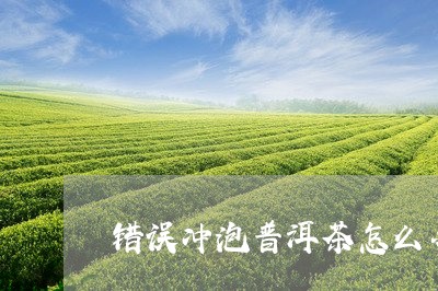 错误冲泡普洱茶怎么办视频/2023112494048