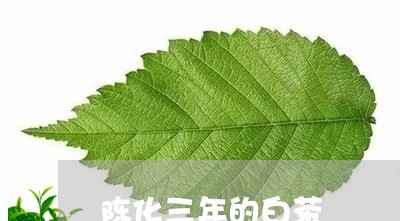 陈化三年的白茶/2023061108340