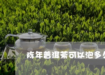 陈年普洱茶可以泡多久/2023063083727