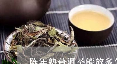 陈年熟普洱茶能放多久不变质/2023121807160