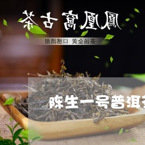 陈生一号普洱茶/2023102665048