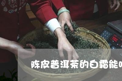 陈皮普洱茶的白霜能喝吗有毒吗/2023110359573