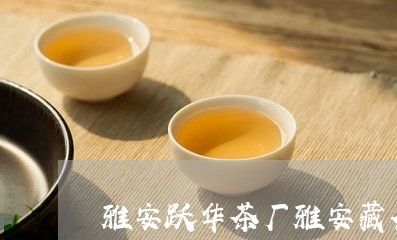 雅安跃华茶厂雅安藏茶图片/2023051129570