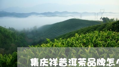 集庆祥普洱茶品牌怎么样/2023102461613