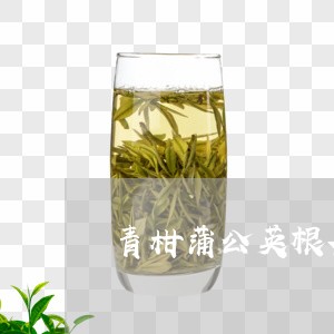 青柑蒲公英根茶的功效/2023092040493