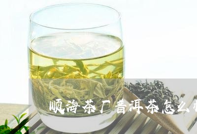 顺海茶厂普洱茶怎么样好不好/2023052879415