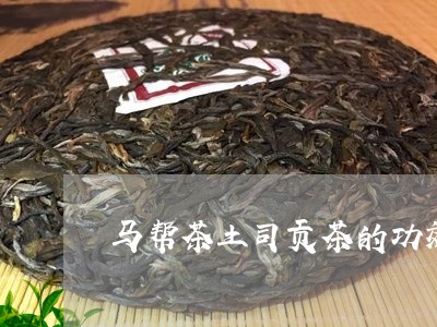 马帮茶土司贡茶的功效/2023092073825