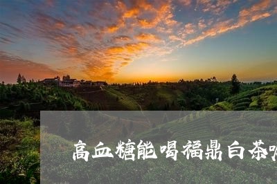 高血糖能喝福鼎白茶嘛/2023111651713