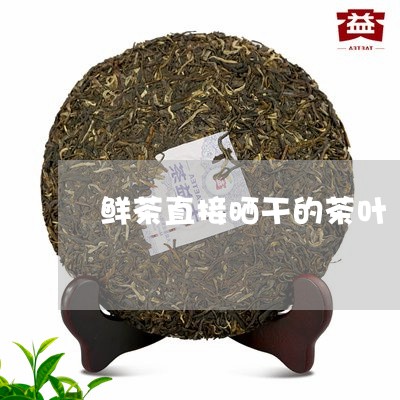 鲜茶直接晒干的茶叶/2023041805048