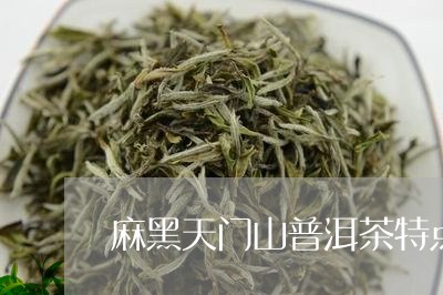 麻黑天门山普洱茶特点/2023061705031