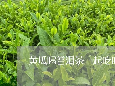 黄瓜喝普洱茶一起吃吗/2023072148582