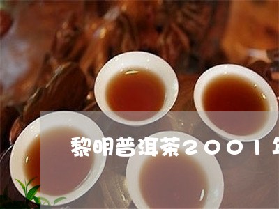 黎明普洱茶2001年/2023100813935