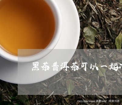 黑茶普洱茶可以一起冲吗/2023083167358