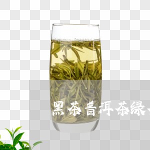 黑茶普洱茶绿茶哪个好/2023080215374