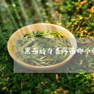 黑茶的与普洱茶哪个好/2023062283724