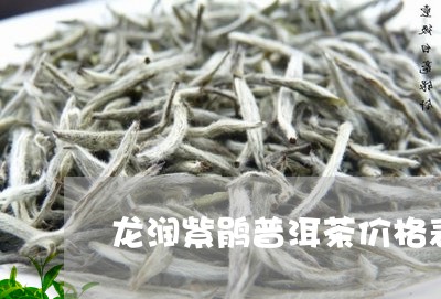 龙润紫鹃普洱茶价格表/2023092610824