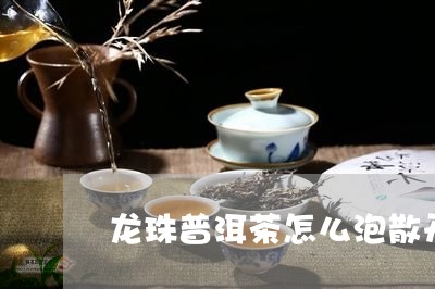 龙珠普洱茶怎么泡散开/2023121856269