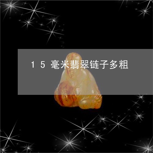 15毫米翡翠链子多粗/2023082440037