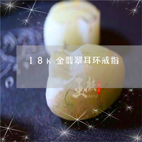 18k金翡翠耳环戒指/2023102449567