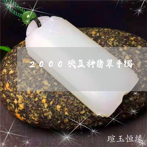 2000块豆种翡翠手镯/2023102555046