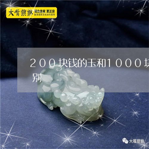 200块钱的玉和1000块的玉有什么区别/2023080357883