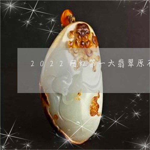 2022网红第一大翡翠原石/2023101766696