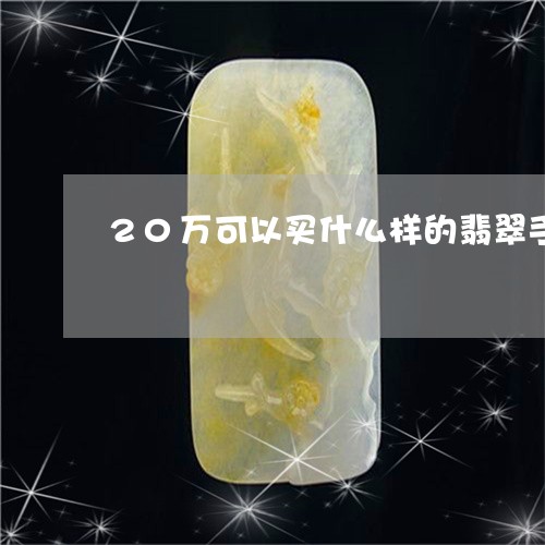 20万可以买什么样的翡翠手镯/2023101717344