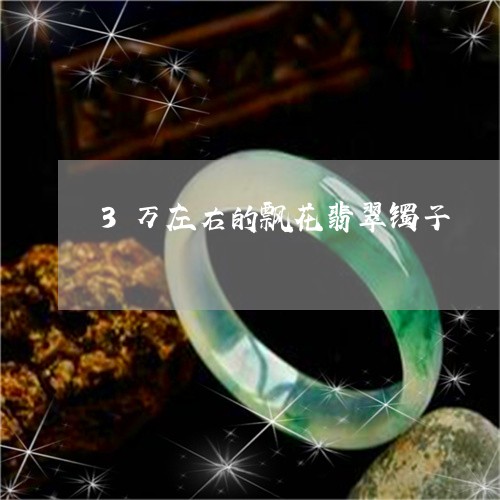 3万左右的飘花翡翠镯子/2023102565054