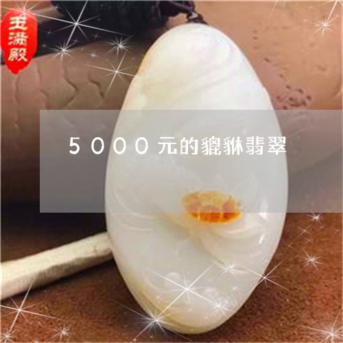 5000元的貔貅翡翠/2023102438591