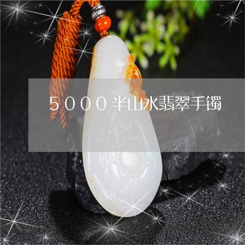 5000半山水翡翠手镯/2023102551931