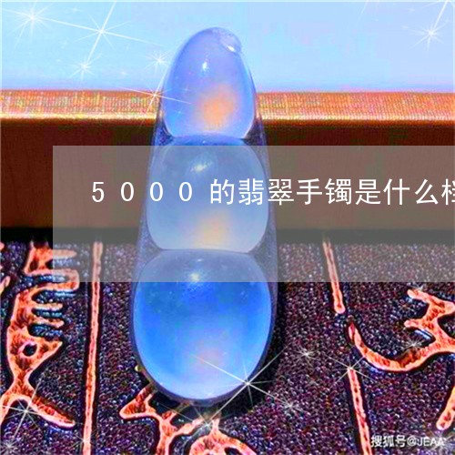 5000的翡翠手镯是什么档次/2023101798537