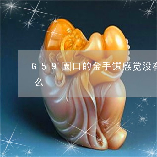 G59圈口的金手镯感觉没有58的大为什么/2023080355427