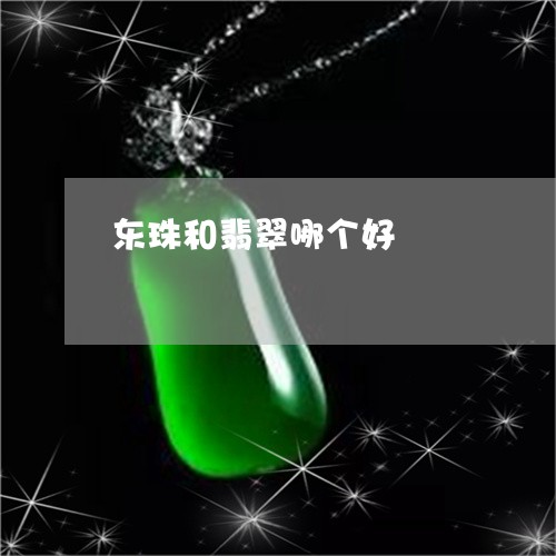 东珠和翡翠哪个好/2023103015030