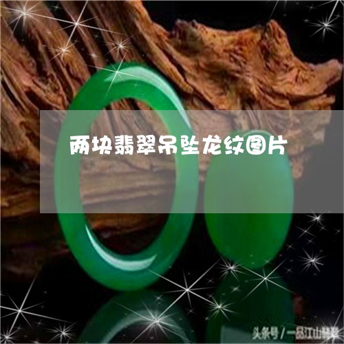 两块翡翠吊坠龙纹图片/2023082460704